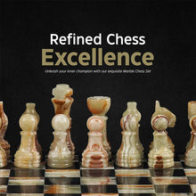 Load image into Gallery viewer, Marble 25cm Chess Set Black & Green