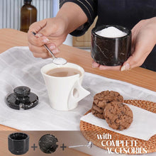 Load image into Gallery viewer, Marble Single Salt Cellar With Spoon
