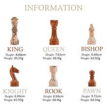 Load image into Gallery viewer, Marble 38cm Chess Set - Coral & Red