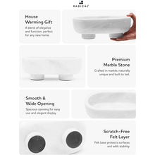 Load image into Gallery viewer, Marble Oval Bowl With Stand