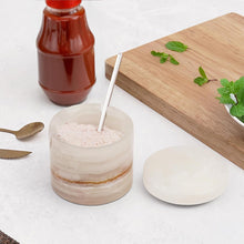 Load image into Gallery viewer, Marble Salt Cellar With Spoon