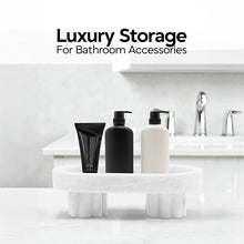 Load image into Gallery viewer, Marble Oval Tray with Stand