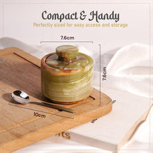 Load image into Gallery viewer, Marble Single Salt Cellar With Spoon