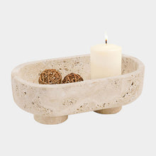 Load image into Gallery viewer, Marble Oval Bowl With Stand