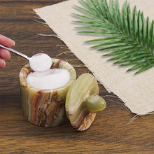 Load image into Gallery viewer, Marble Single Salt Cellar With Spoon