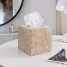 Load image into Gallery viewer, Marble Tissue Box Holder - Square