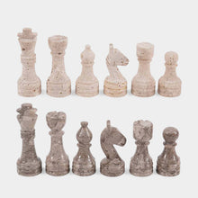 Load image into Gallery viewer, Chess Figures - Travertine and Oceanic