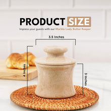 Load image into Gallery viewer, Marble Butter Keeper Bell