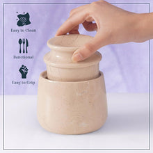 Load image into Gallery viewer, Marble Butter Keeper With Lid