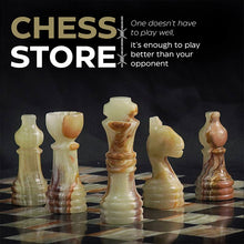 Load image into Gallery viewer, Marble 25cm Chess Set Black & Green
