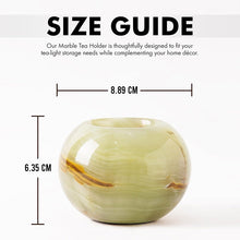 Load image into Gallery viewer, Marble Tea Light Candle Holder Set of 2 - Green
