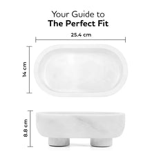 Load image into Gallery viewer, Marble Oval Bowl With Stand