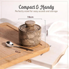 Load image into Gallery viewer, Marble Single Salt Cellar With Spoon