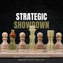 Load image into Gallery viewer, Marble 30cm Chess Set - Verona & Green