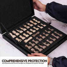 Load image into Gallery viewer, 30cm Chess Set With Storage Box - Travertine & Oceanic