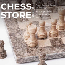 Load image into Gallery viewer, Marble 25cm Chess Set Oceanic & Verona
