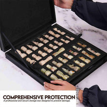 Load image into Gallery viewer, 30cm Chess Set With Storage Box - Travertine & Green