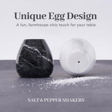 Load image into Gallery viewer, Salt and Pepper Egg Shape Set Of 2