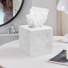 Load image into Gallery viewer, Marble Tissue Box Holder - Square