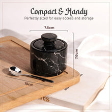 Load image into Gallery viewer, Marble Single Salt Cellar With Spoon