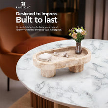 Load image into Gallery viewer, Marble Oval Tray with Stand