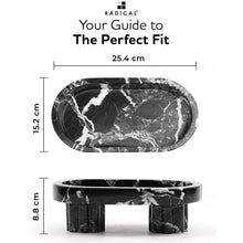 Load image into Gallery viewer, Marble Oval Tray with Stand