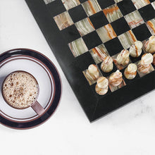 Load image into Gallery viewer, Marble 25cm Chess Set Black & Green