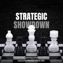 Load image into Gallery viewer, Marble 30cm Chess Set - White & Black