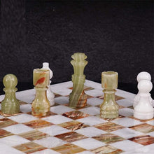 Load image into Gallery viewer, Marble 30cm Chess Set - White & Green