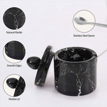 Load image into Gallery viewer, Marble Single Salt Cellar With Spoon