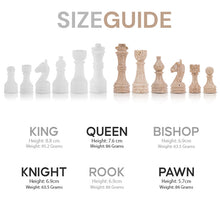 Load image into Gallery viewer, Chess Figures - Travertine and White