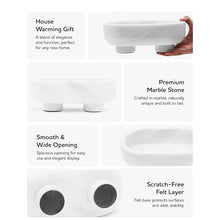 Load image into Gallery viewer, Marble Oval Bowl With Stand
