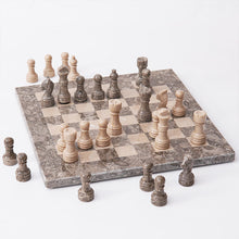 Load image into Gallery viewer, Marble 25cm Chess Set Oceanic & Verona