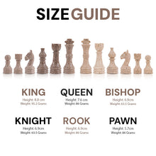 Load image into Gallery viewer, 38cm Chess Set With Storage Box -  Oceanic & Travertine