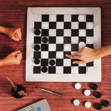 Load image into Gallery viewer, 38cm Checkers Set - White & Black