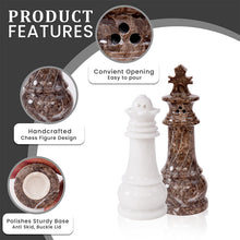 Load image into Gallery viewer, Salt & Pepper - Chess Design Set of 2