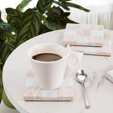 Load image into Gallery viewer, Marble Coasters Set of 4 - Checker Design