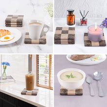 Load image into Gallery viewer, Marble Coasters Set of 4 - Checker Design