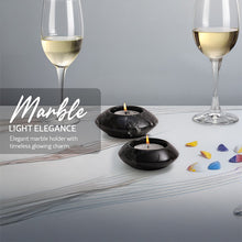 Load image into Gallery viewer, Marble Tea Light Candle Holder Set of 3