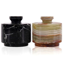 Load image into Gallery viewer, Handcrafted Marble Salt Cellar Set