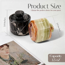 Load image into Gallery viewer, Handcrafted Marble Salt Cellar Set