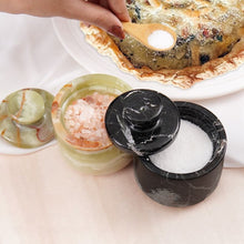 Load image into Gallery viewer, Handcrafted Marble Salt Cellar Set
