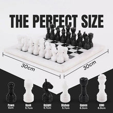 Load image into Gallery viewer, Marble 30cm Chess Set - White & Black