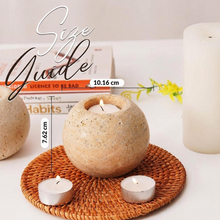 Load image into Gallery viewer, Marble Tea Light Candle Holder Set of 2 - Big