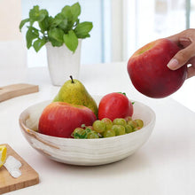 Load image into Gallery viewer, Travertine Fruit Bowl