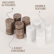 Load image into Gallery viewer, Checkers Pieces - Oceanic & White