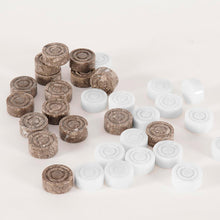 Load image into Gallery viewer, Checkers Pieces - Oceanic & White