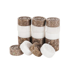 Load image into Gallery viewer, Checkers Pieces - Oceanic & White