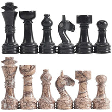 Load image into Gallery viewer, Chess Figures - Black & Marinara