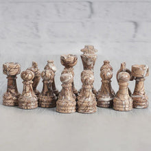 Load image into Gallery viewer, Chess Figures - Black & Marinara